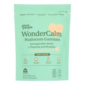 Plant People - Gourmet Mushroom & Cannabinoids Wondercalm Peach - 1 Each-60 Count