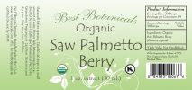 Organic Saw Palmetto Berry Extract 1 Oz
