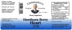 Hawthorn Berry Heart Syrup